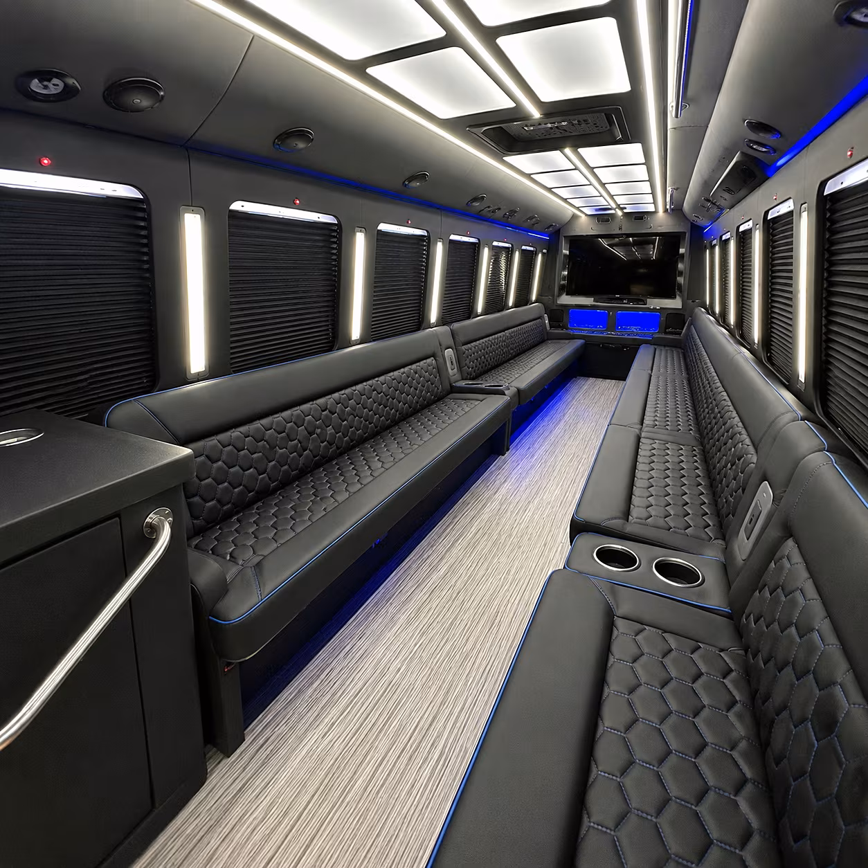 30 Passenger Party Bus Inside