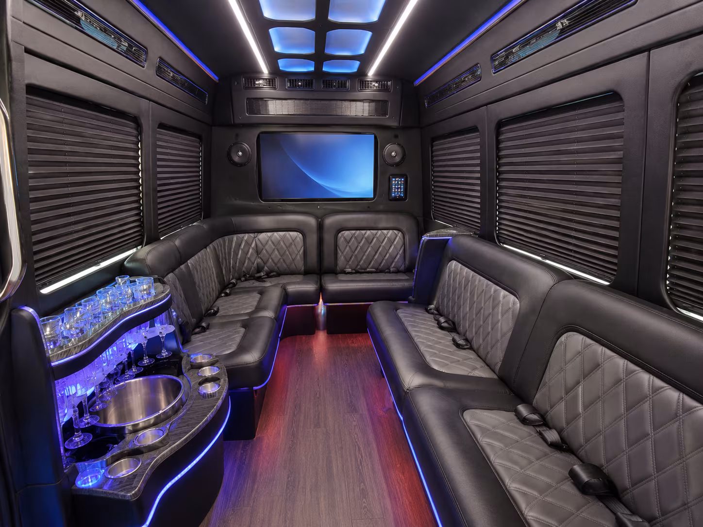 Bridgeport Airport Shuttle & Transportation party bus exterior