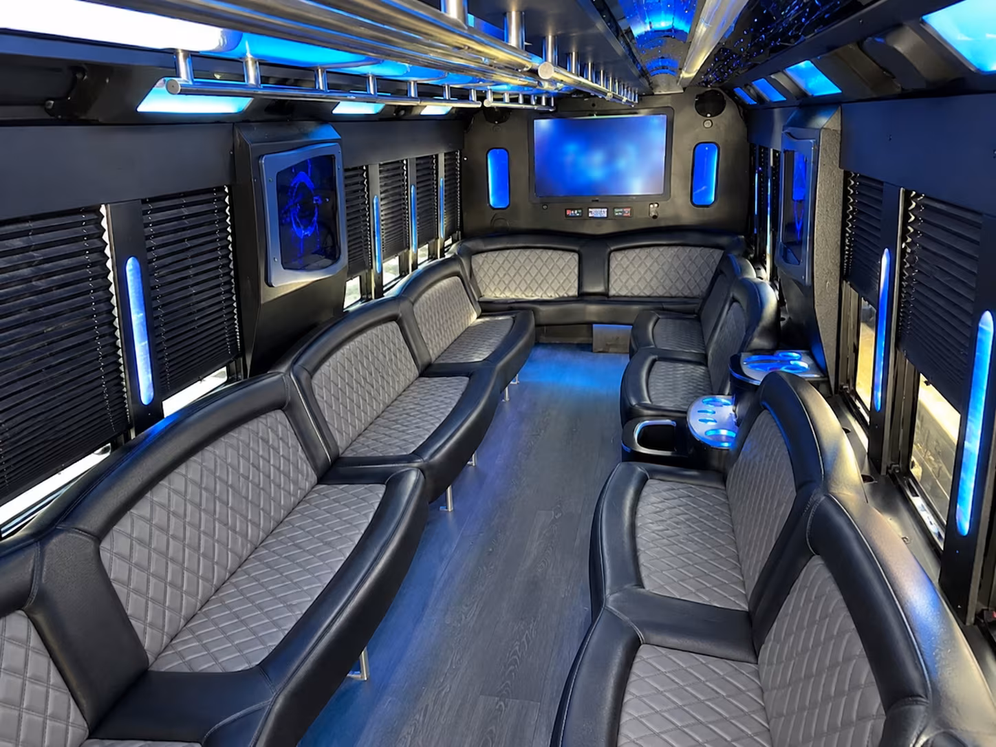 Bridgeport Bachelor & Bachelorette Transportation party bus interior