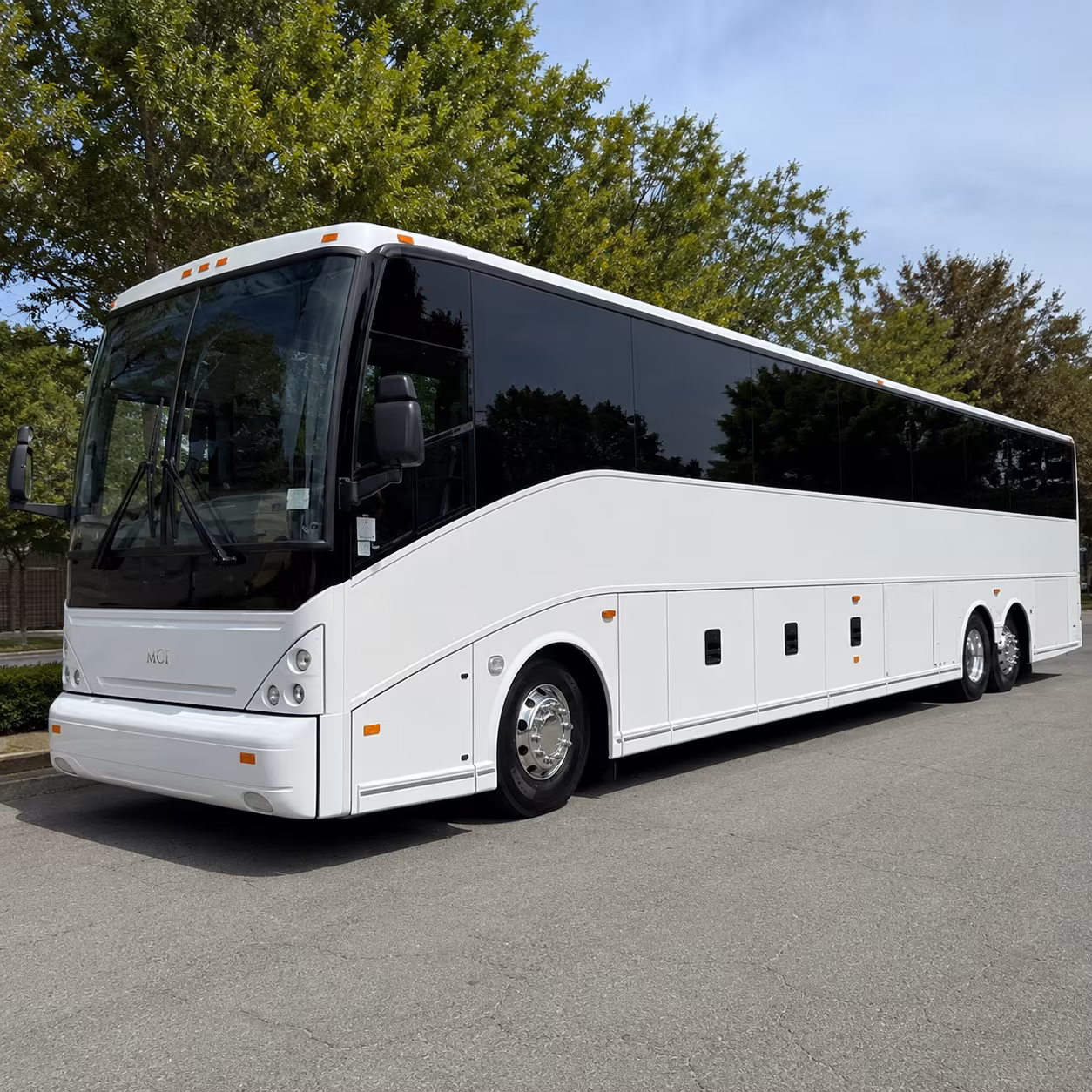 Bridgeport Corporate Transportation party bus exterior
