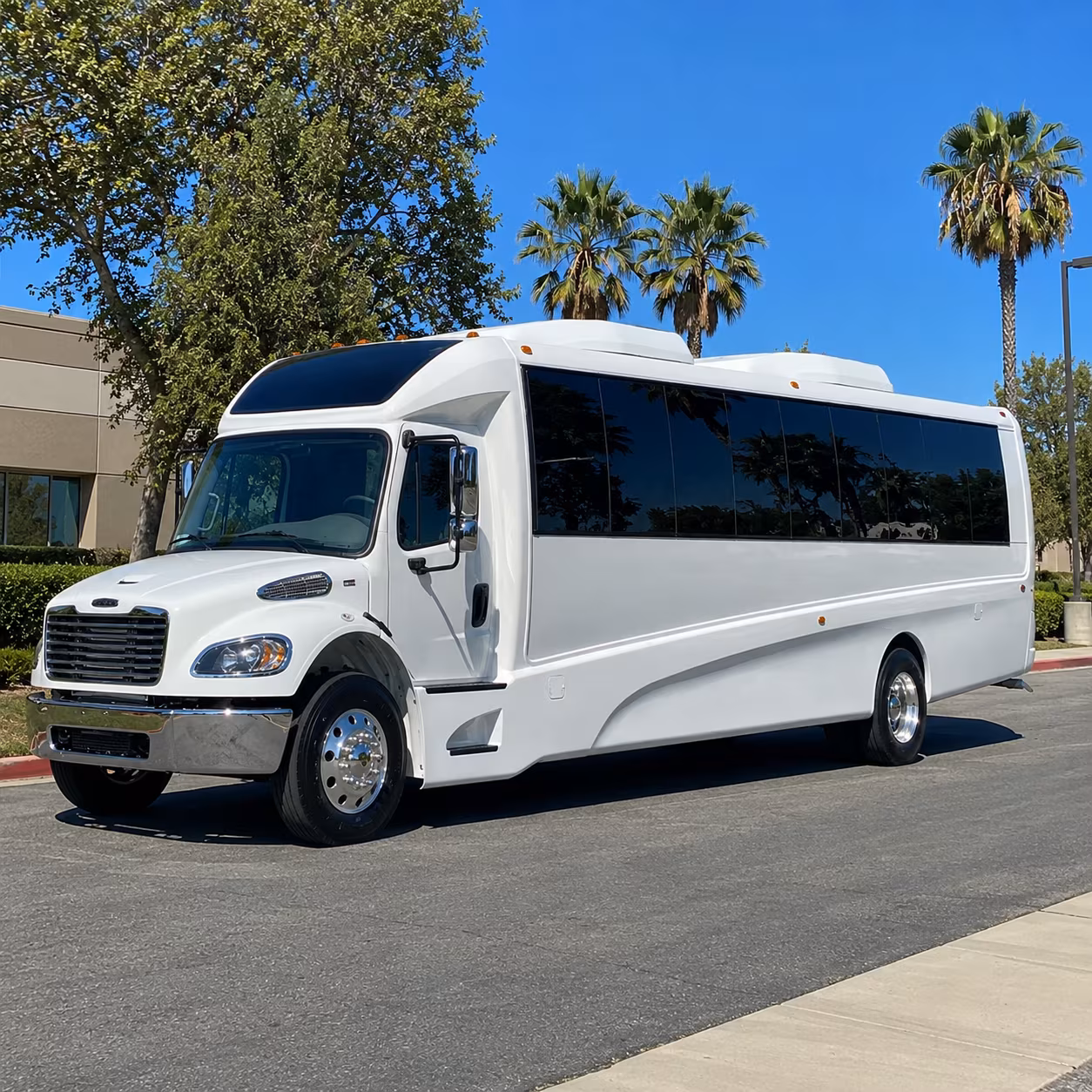 Bridgeport Corporate Transportation party bus exterior