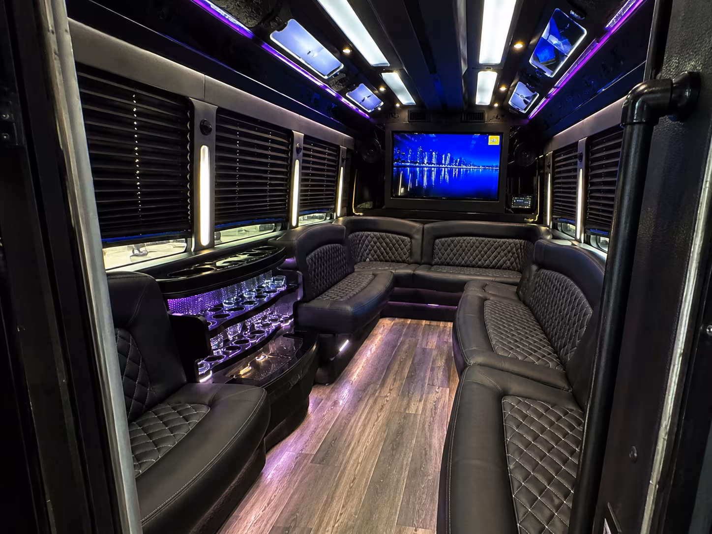 Bridgeport Private Event Transportation party bus exterior