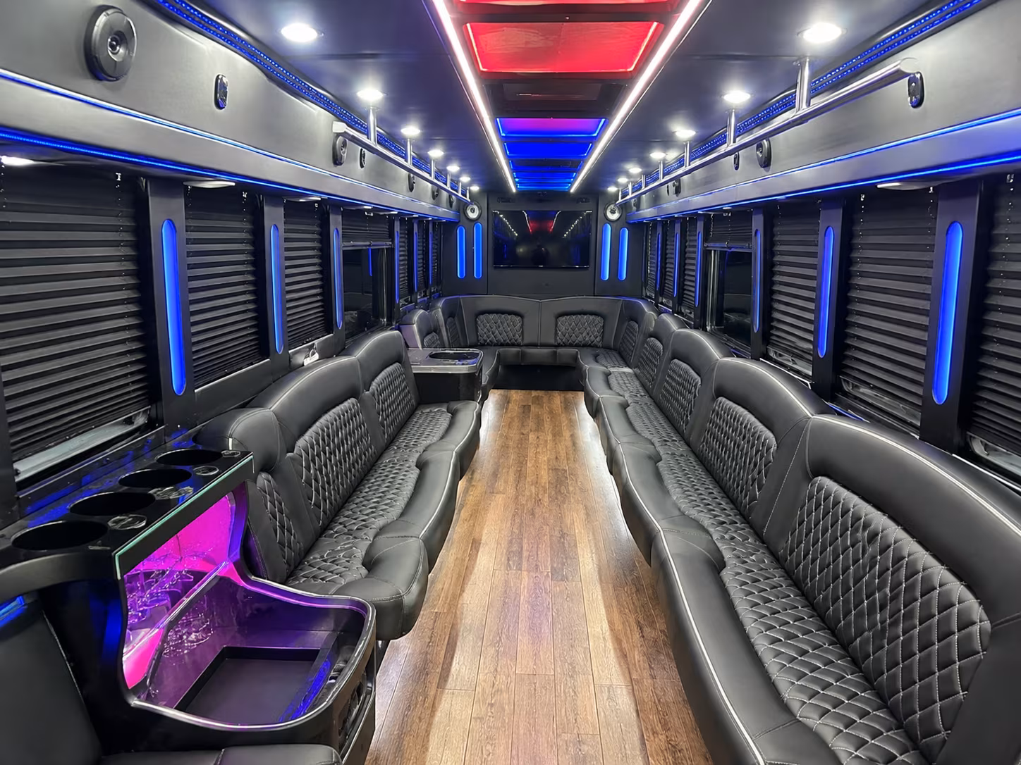 Bridgeport Private Event Transportation party bus exterior