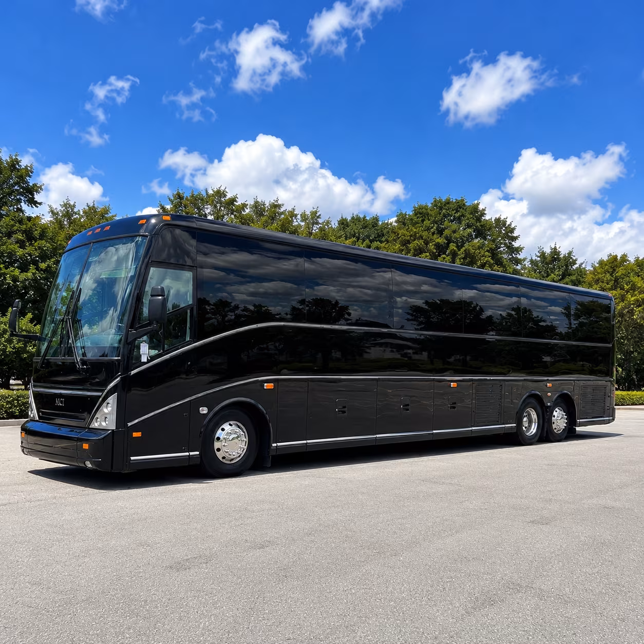 Bridgeport School Event Transportation party bus exterior