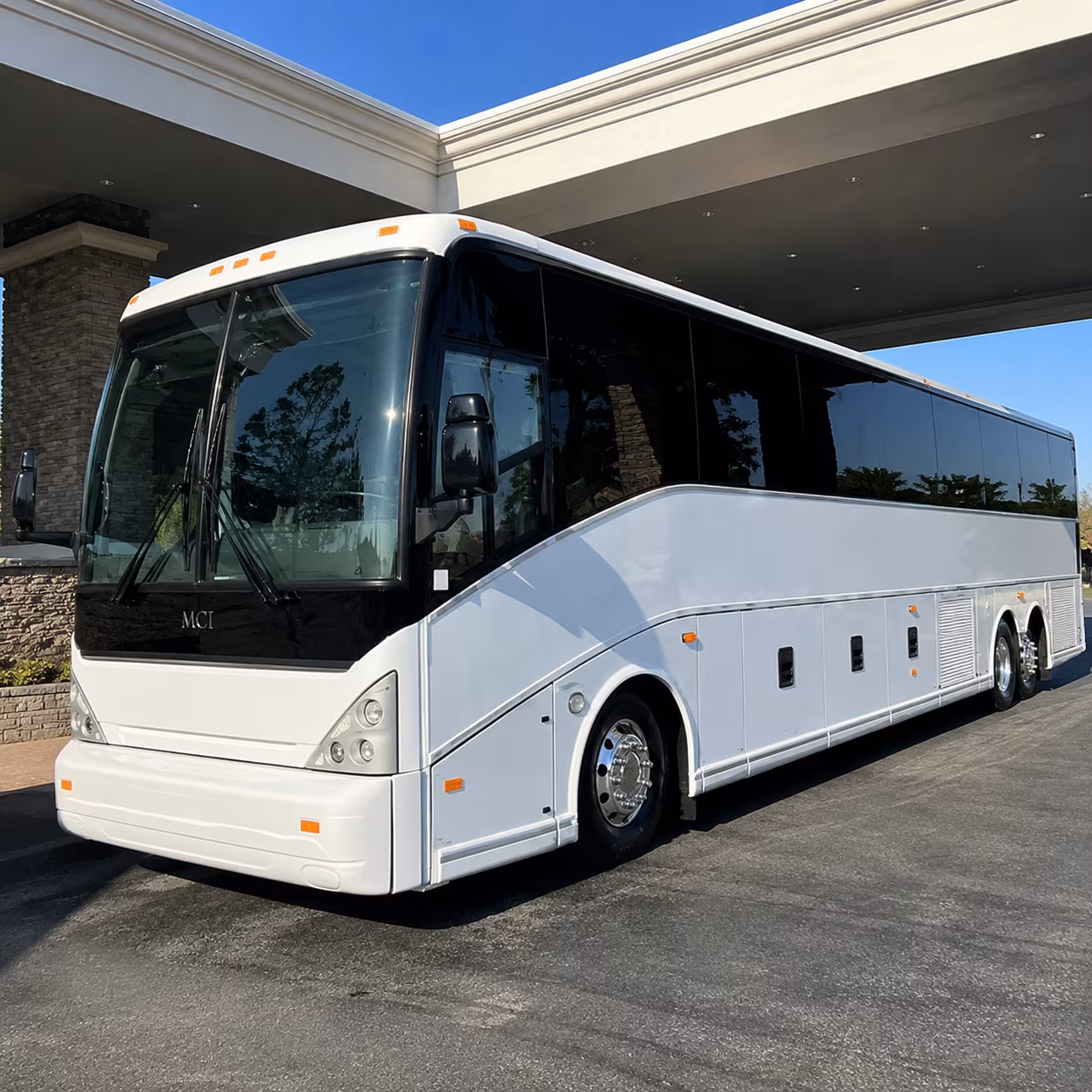 Bridgeport School Event Transportation party bus exterior