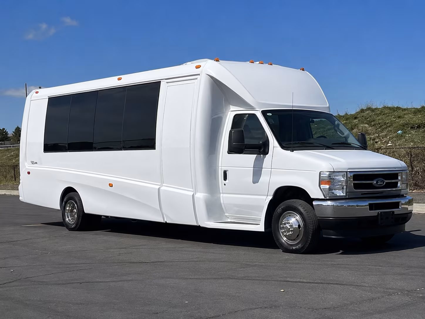 Bridgeport Sporting Event Transportation party bus exterior