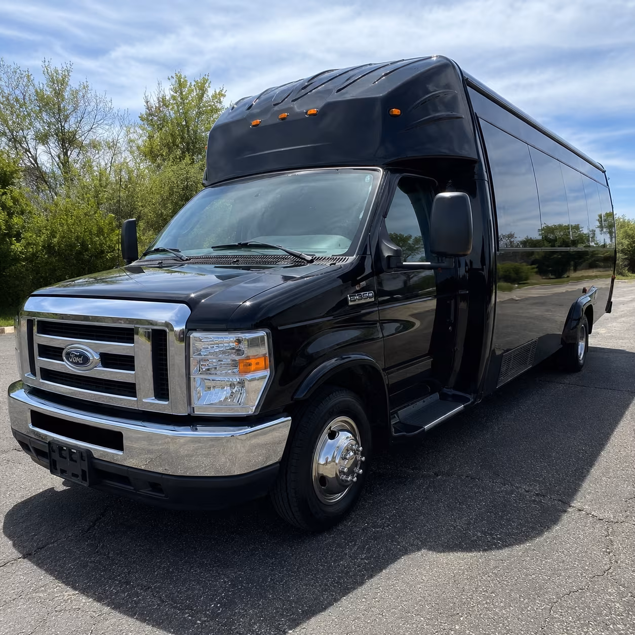 Bridgeport Sporting Event Transportation party bus exterior