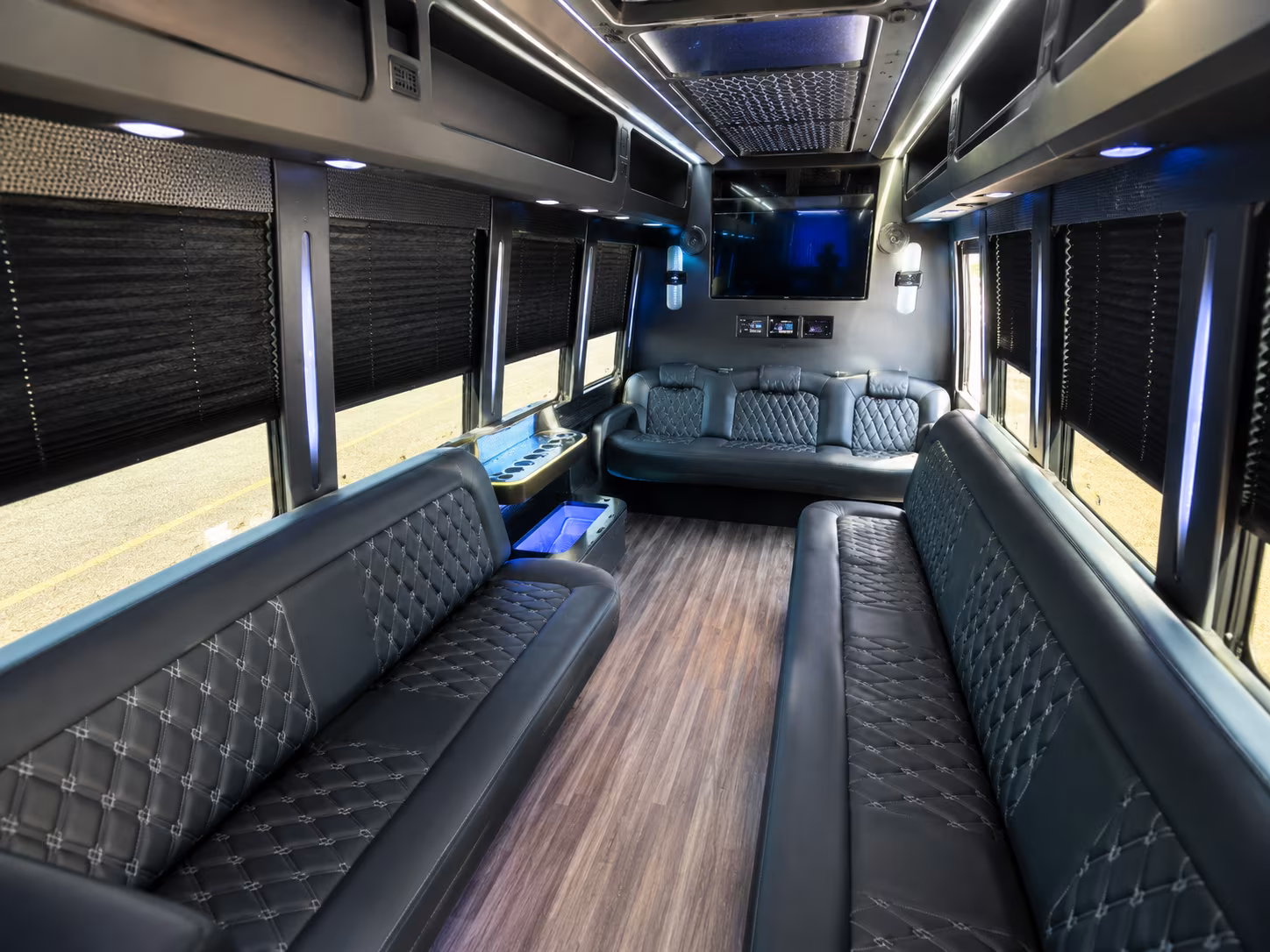 Bridgeport Sporting Event Transportation onboard seating