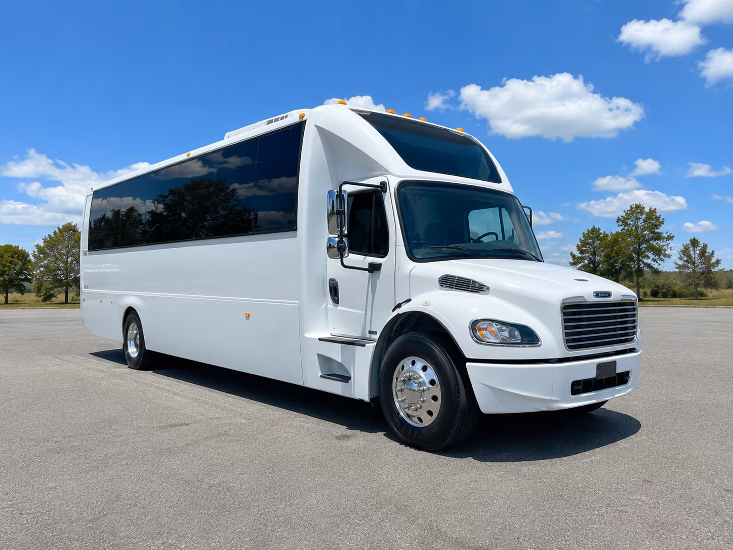 Bridgeport Wedding Transportation party bus exterior