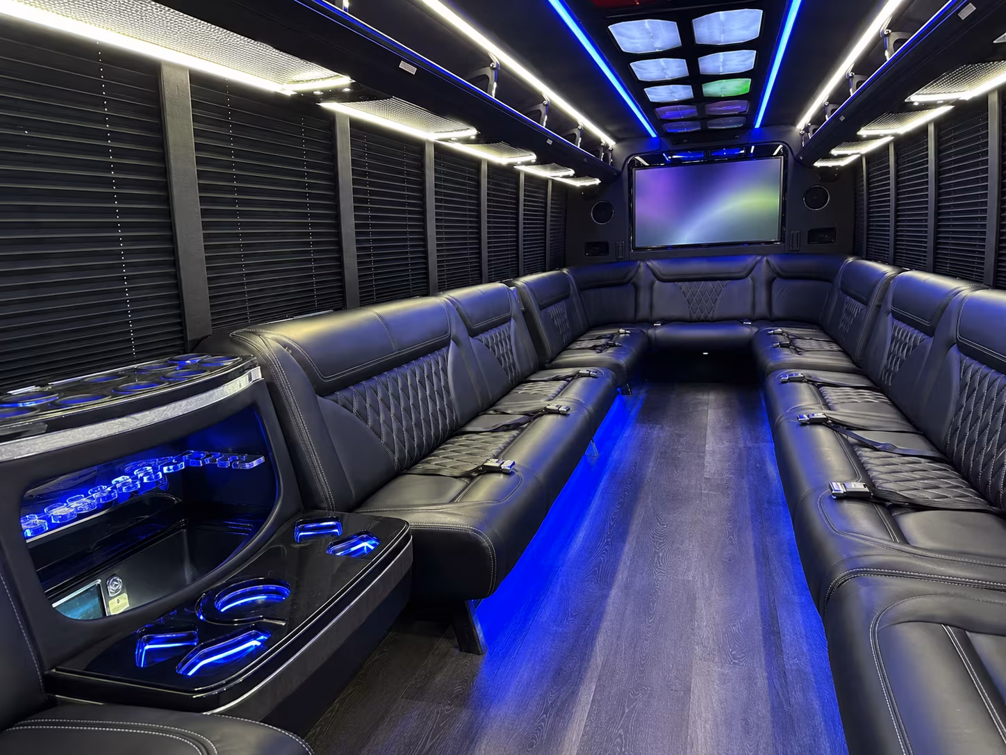 Bridgeport Wedding Transportation onboard seating